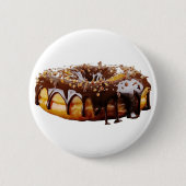SlipperyJoe's decadent donut covered thick glossy  Button (Vorderseite)