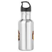 SlipperyJoe's decadent donut covered thick glossy Edelstahlflasche (Rückseite)