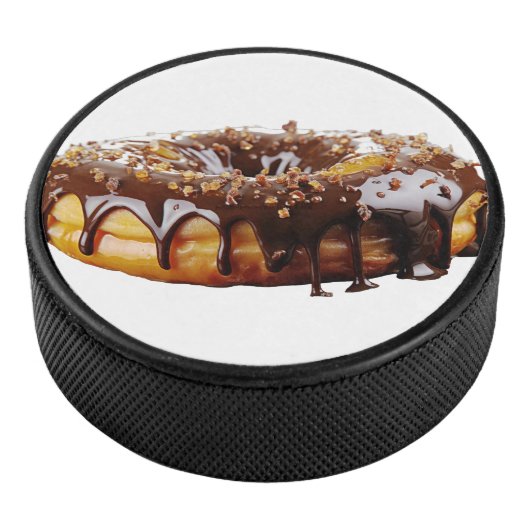 SlipperyJoe's decadent donut covered thick glossy Eishockey Puck (3/4)