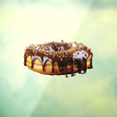 SlipperyJoe's decadent donut covered thick glossy Fensteraufkleber (Blatt 3)