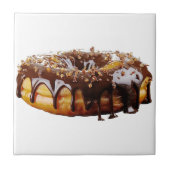 SlipperyJoe's decadent donut covered thick glossy  Fliese (Vorderseite)