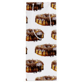 SlipperyJoe's decadent donut covered thick glossy Geschenktüte Für Weinflaschen (Rückseite)