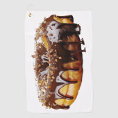 SlipperyJoe's decadent donut covered thick glossy  Golfhandtuch (Vorderseite)