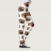 SlipperyJoe's decadent donut covered thick glossy  Leggings (Rechts)