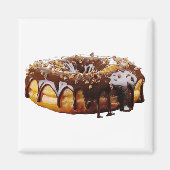 SlipperyJoe's decadent donut covered thick glossy  Magnet (Vorne)