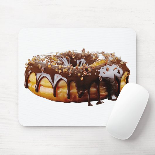 SlipperyJoe's decadent donut covered thick glossy  Mousepad (Mit Mouse)