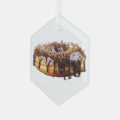 SlipperyJoe's decadent donut covered thick glossy  Ornament Aus Glas (Vorderseite Links)