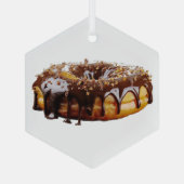 SlipperyJoe's decadent donut covered thick glossy  Ornament Aus Glas (Rückseite)