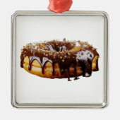 SlipperyJoe's decadent donut covered thick glossy  Ornament Aus Metall (Vorne)