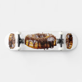 SlipperyJoe's decadent donut covered thick glossy  Skateboard (Horizontal)
