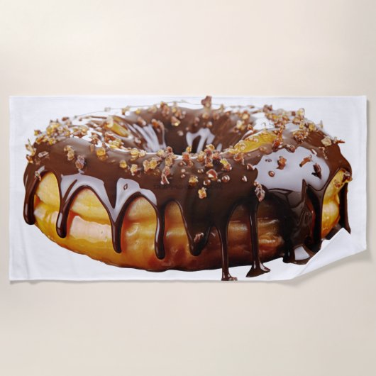 SlipperyJoe's decadent donut covered thick glossy  Strandtuch (Vorderseite)