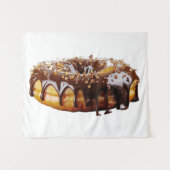 SlipperyJoe's decadent donut covered thick glossy  Wandteppich (Vorderseite (Horizontal))