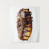 SlipperyJoe's decadent donut covered thick glossy  Wandteppich (Vorderseite)