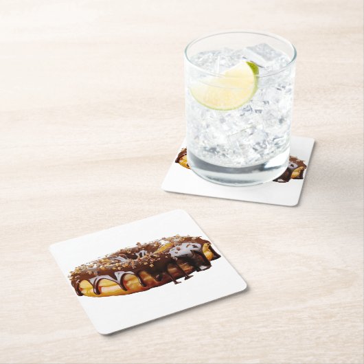 SlipperyJoe's dekadent nicht überdeckt dick glänze Rechteckiger Pappuntersetzer (Vor Ort)