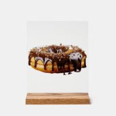 SlipperyJoe's dekadenter Donut, bedeckt mit dicker Acrylschild (Vorderseite)