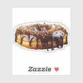 SlipperyJoe's dekadenter Donut, bedeckt mit dicker Aufkleber (Blatt)
