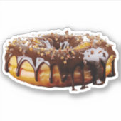 SlipperyJoe's dekadenter Donut, bedeckt mit dicker Aufkleber (Vorderseite)
