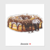 SlipperyJoe's dekadenter Donut, bedeckt mit dicker Aufkleber (Blatt)