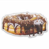 SlipperyJoe's dekadenter Donut, bedeckt mit dicker Aufkleber (Vorderseite)
