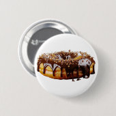 SlipperyJoe's dekadenter Donut, bedeckt mit dicker Button (Vorne & Hinten)