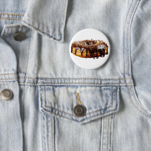 SlipperyJoe's dekadenter Donut, bedeckt mit dicker Button