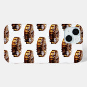 SlipperyJoe's dekadenter Donut, bedeckt mit dicker Case-Mate iPhone Hülle (Rückseite (Horizontal))