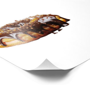 SlipperyJoe's dekadenter Donut, bedeckt mit dicker Fotodruck