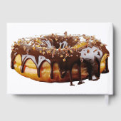 SlipperyJoe's dekadenter Donut, bedeckt mit dicker Gästebuch (Rückseite)