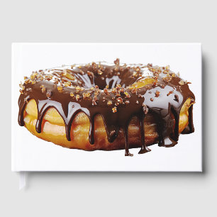 SlipperyJoe's dekadenter Donut, bedeckt mit dicker Gästebuch