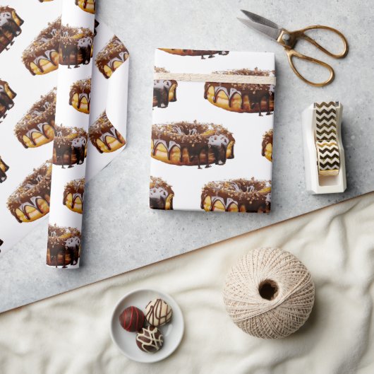SlipperyJoe's dekadenter Donut, bedeckt mit dicker Geschenkpapier (Kunsthandwerk)