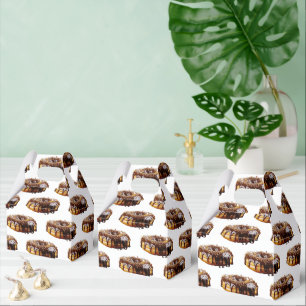 SlipperyJoe's dekadenter Donut, bedeckt mit dicker Geschenkschachtel