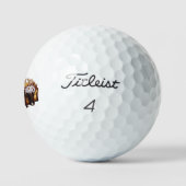 SlipperyJoe's dekadenter Donut, bedeckt mit dicker Golfball (Logo)
