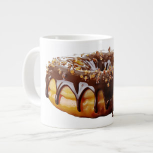 SlipperyJoe's dekadenter Donut, bedeckt mit dicker Jumbo-Tasse