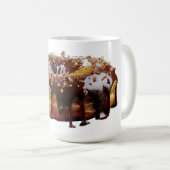 SlipperyJoe's dekadenter Donut, bedeckt mit dicker Kaffeetasse (VorderseiteRechts)