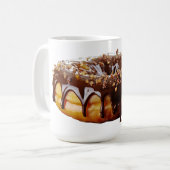 SlipperyJoe's dekadenter Donut, bedeckt mit dicker Kaffeetasse (Vorderseite Links)