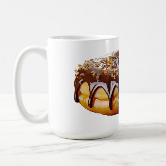 SlipperyJoe's dekadenter Donut, bedeckt mit dicker Kaffeetasse (Links)