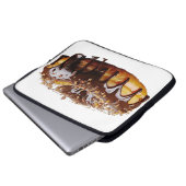 SlipperyJoe's dekadenter Donut, bedeckt mit dicker Laptopschutzhülle (Vorne Knopf)