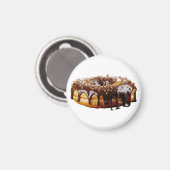 SlipperyJoe's dekadenter Donut, bedeckt mit dicker Magnet (Vorderseite/Rückseite)