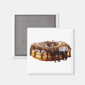 SlipperyJoe's dekadenter Donut, bedeckt mit dicker Magnet (Vorderseite/Rückseite)