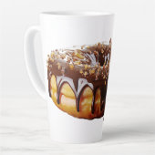 SlipperyJoe's dekadenter Donut, bedeckt mit dicker Milchtasse (Linke Ecke)