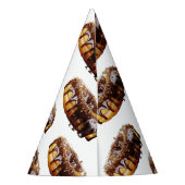 SlipperyJoe's dekadenter Donut, bedeckt mit dicker Partyhütchen (Rückseite)
