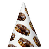 SlipperyJoe's dekadenter Donut, bedeckt mit dicker Partyhütchen (Rechts)