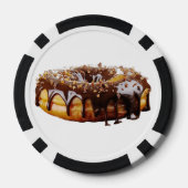 SlipperyJoe's dekadenter Donut, bedeckt mit dicker Pokerchips (Rückseite)