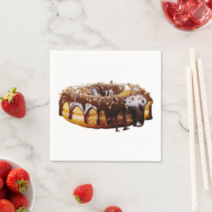 SlipperyJoe's dekadenter Donut, bedeckt mit dicker Serviette