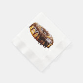 SlipperyJoe's dekadenter Donut, bedeckt mit dicker Serviette (Ecke)