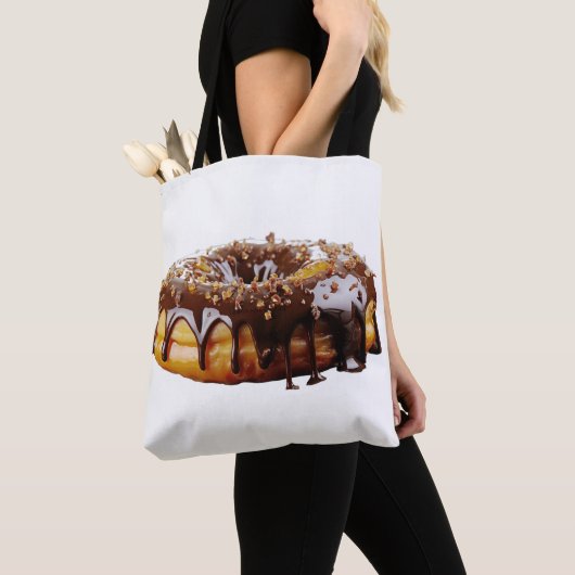 SlipperyJoe's dekadenter Donut, bedeckt mit dicker Tasche (Von Nahem)