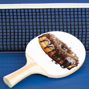 SlipperyJoe's dekadenter Donut, bedeckt mit dicker Tischtennis Schläger