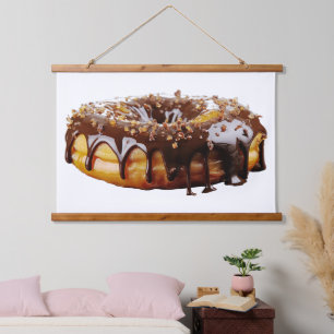 SlipperyJoe's dekadenter Donut, bedeckt mit dicker Wandteppich Mit Holzrahmen