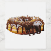 SlipperyJoe's dekadenter Donut, bedeckt mit dicker Weinetikett (Einzelnes Label)