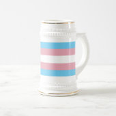 SlipperyJoe's Diversity-Markierung für Transgender Bierglas (VorderseiteRechts)